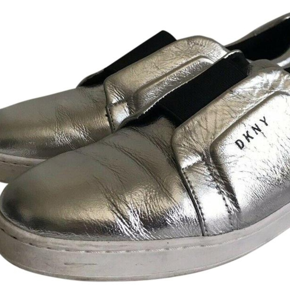 DKNY Silver Loafers US Sz 11